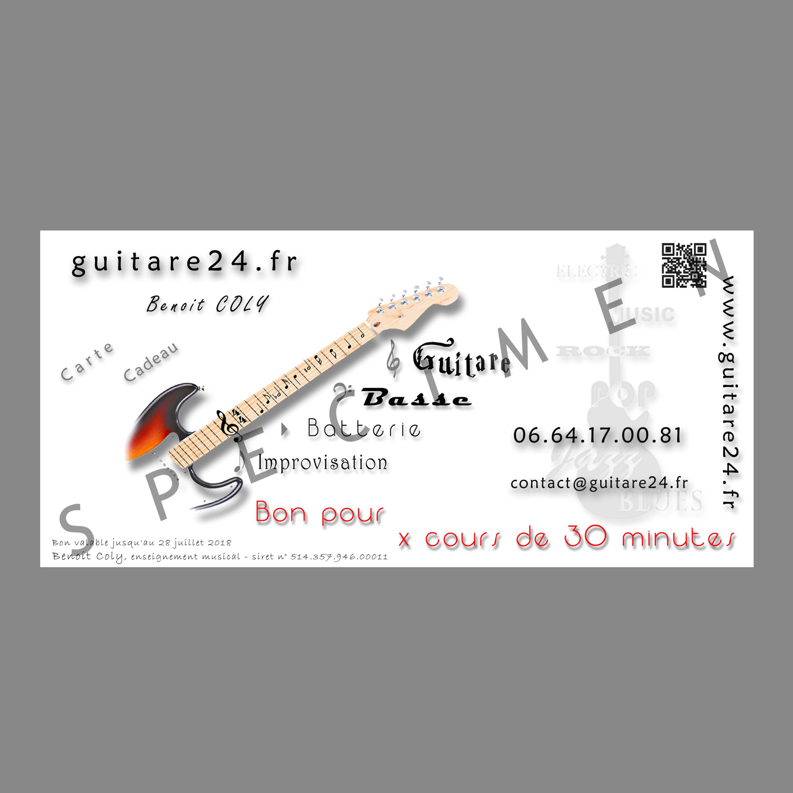 Carte Cadeau Cours